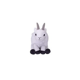 Wild Republic Pocketkins Eco Mountain Goat, Stuffed Animal, 5 Inches, Plush Toy, Made from Recycled Materials, Eco Friendly