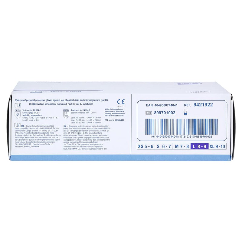 peha Soft Nitrile Glove RF 942192 T L 100 U