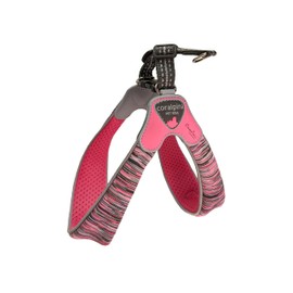 Coralpina - Powermix Harness for Small to Medium Dogs, Soft and Durable, Does Not Harm Hair or Hinder Movement, Red Melange, Size 1