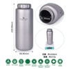 Boundless Voyage 1050ml Pure Titanium Bottle, Wide Mouth, Large Capacity,