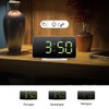 LED Mirror Alarm Clock Electronic Alarm Clock Adjustable Mirror Bedside