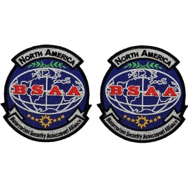 qps Resident Evil North America BSAA Logo Patch | 2PC iron on or Sew on  4"x3.5"