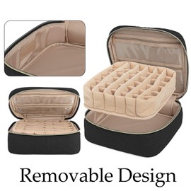 Yarwo Essential Oil Carrying Case - Holds 36 Essential Bottles(5-30ml), Portable Organizer for Essential Oil and Accessories, Black