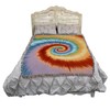 Tie-dye - Blanket Throw Woven from Cotton - Made in