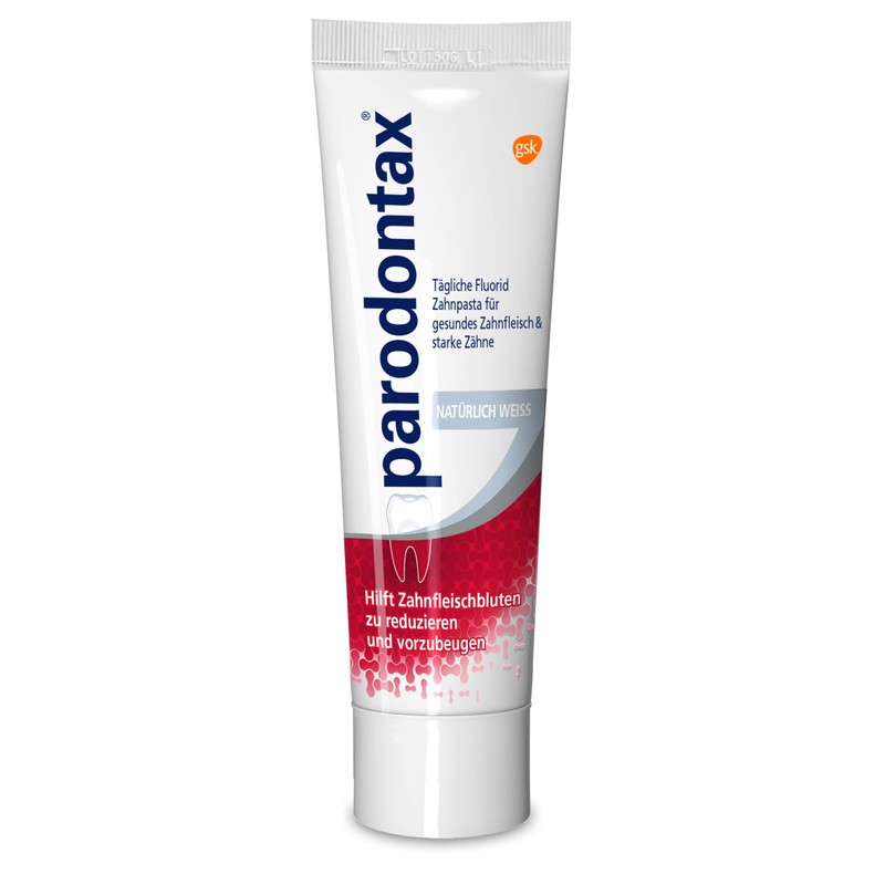 Parodontax Natural White Daily Toothpaste, 1 x 75 ml, Helps
