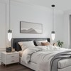 BNHHLZ Modern Black LED Pendant Light Fixture U-Shaped Adjustable 2