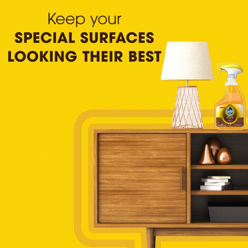 Pledge Wood Oil, Expert Care, Trigger, Orange Scent, 16 oz.