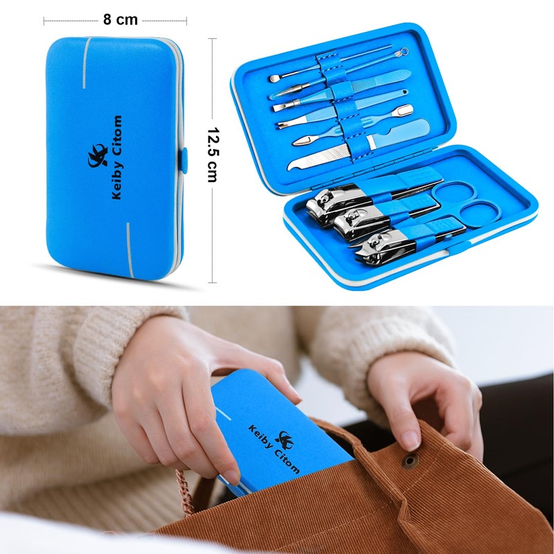 Manicure Set, Travel Mini Nail Clippers Kit Pedicure Care Tools,