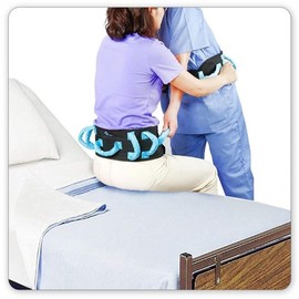 Nursing hospital home walking assistance belt blue black