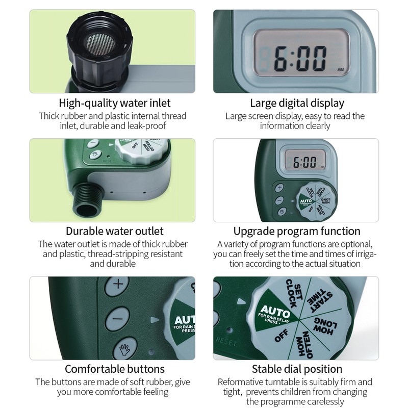Digital Programmable Water Timer Weatherproof Garden Lawn Faucet Hose Timer
