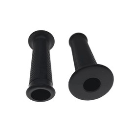 Handlebar Grips (Open) Black Fits Simson S51, Schwalbe KR51 KR51/1 KR51/2, Sperber, AWO 425, MZ ES/ETS/TS and More Classic Car Models - Non-Slip and Robust
