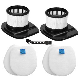 HOUSEMAX IX141 Filter Replacement for Shark IX141,IX140,IZ140,IZ140C,WZ140,IZ141C,IX142,IZ142,UZ145 Stick Vacuum, Replace Parts 616FJ140 & 617FJ140,2 HEPA + 2 Foam & Felt Filters