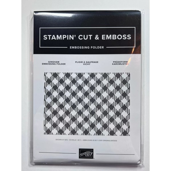 Stampin' Up! GINGHAM Embossing Folder - Brand New