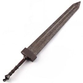 Hot Game Damascus GreatSword Metal Weapon Sword Keychain 8.7 Sword Collection Cosplay Prop Backpack Decoration Desktop Display Decoration