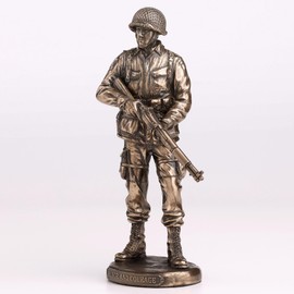 Veronese Design 5 3/4 Inch Honor and Courage US Army Cold Cast Resin Bronze Finish Military Sculpture
