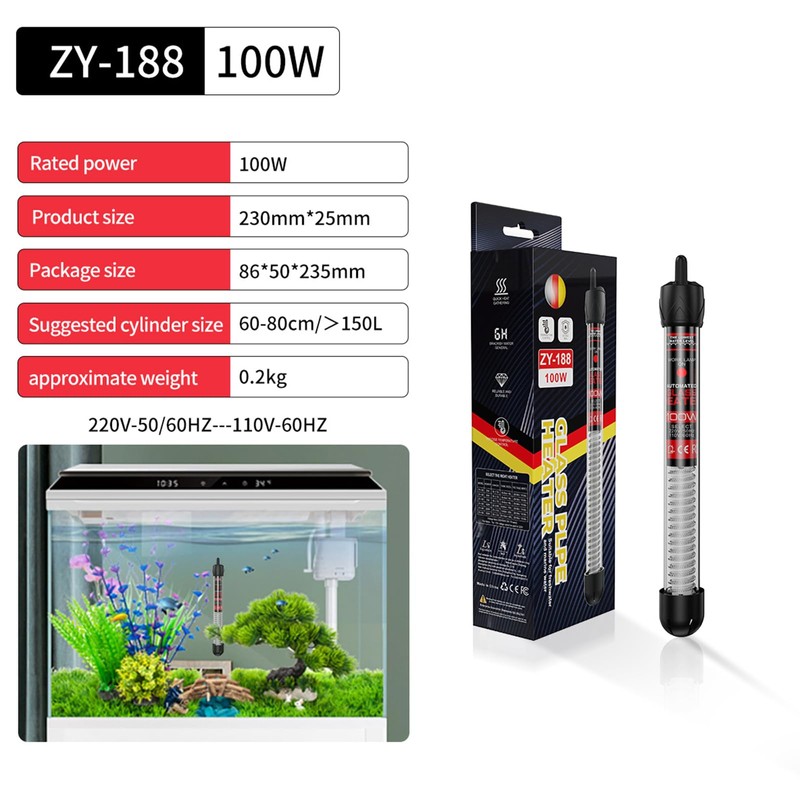 CarPlusStudio Aquarium Heater - Power Saving Fish Tank Heater with
