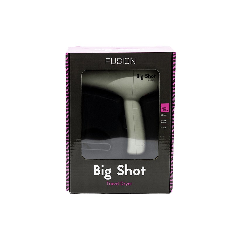 Fusion Big Shot Travel Kool Grey Dryer 1100 watts