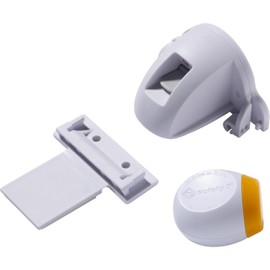 Safety 1st Adhesive Magnetic Cabinet Locks, Includes 20 Child Locks for Cabinets & Drawers, 2 Keys, White