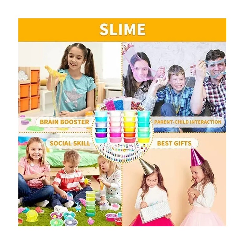 Kit De Fabricación De Slime De 108 Pz Para Niñas