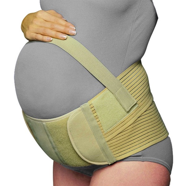 OTC Maternity Support, Abdominal Uplift Panel, Lower Back Cradle, Elastic, Beige, Small