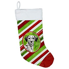 Caroline's Treasures CK4059CS Christmas Snowflakes Dalmatian Christmas Stocking, Large, Multicolor