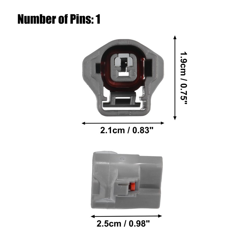 X AUTOHAUX 1 Set 1 Pin Knock Sensor Connector Adapter