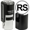 MaxMark Custom Round Self Inking Initials Stamp - 15 Colors