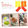 BIUDECO 3 Pairs Rubber Dishwashing Gloves Reusable Household Cleaning Gloves