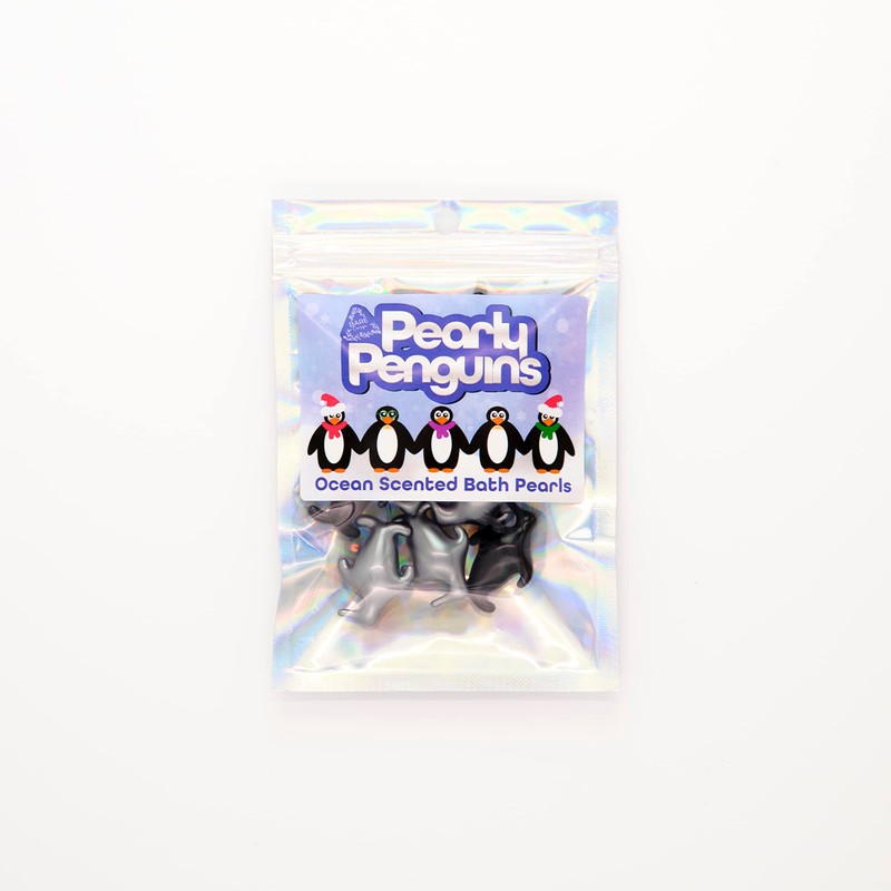 Pearly Penguins. Ten Jasmine Scented Bath Pearls. Ideal Penguin Themed