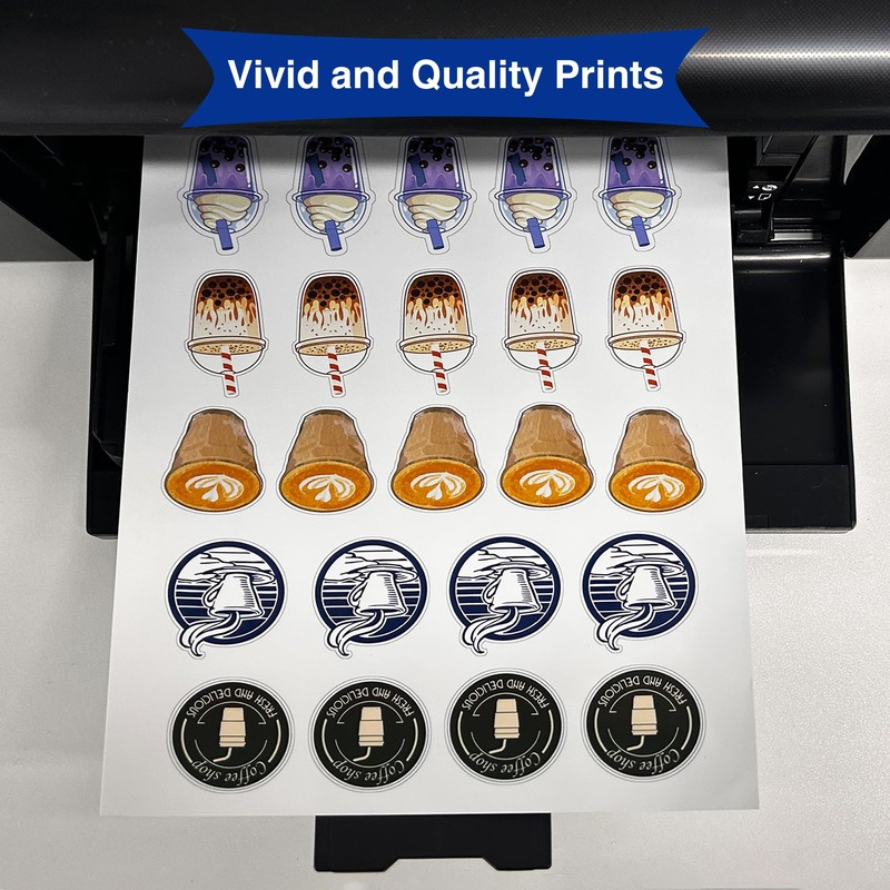 11x17 Printable Vinyl Sticker Paper Waterproof, Removable Self Adhesive Vinyl