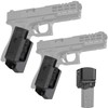 TFNUO 2-Pack Pistol Rack with Mag Holder for Glock17,19,26,31,32,33,34,44,45 Series