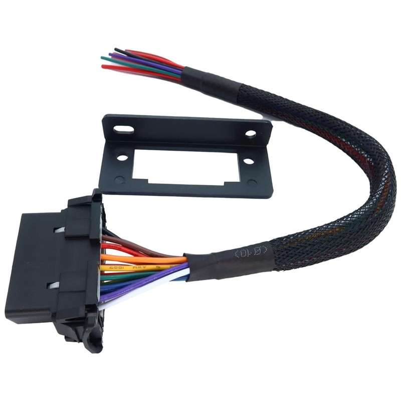 JUTA OBD2 J1962 Female to Open Pigtail Cable Bracket 16PIN