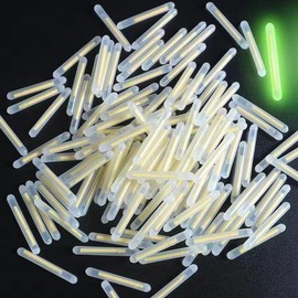 ZGLUZP 100 Pcs Fishing Float Light Stick Fluorescent Lightstick Fluorescent Dark Glow Sticks Fishing Float Accessories Corks, Floats Terminal Tackle Accessories, 3mm