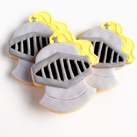 ½ Dz. Knight’s Helmet Cookies! Perfect for Tournaments Amongst Champions! Birthday, Graduation, Bridal Shower Party Favors, Thank You, or Baby Gift!