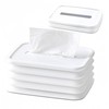 Realand Silicone Foldable Tissue Box Cover- Cute Tissue Box Holder