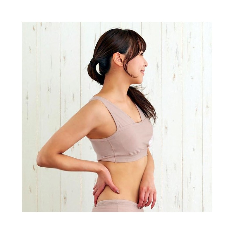 VENEX 8781 Women's Recovery Wear, Night Bra, Wireless, Gathering Bra,