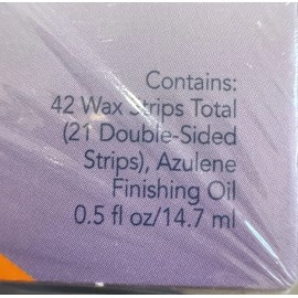Sally Hansen 2 Pack Sally Hansen Hair Remover Wax Strip Kit Face Brows & Bikini 42 ct X 2