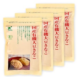 Biomarket Biomarche Organic Soy Soy Flour, Made in Japan, 3.5 oz (100 g) x 4 Bag Set