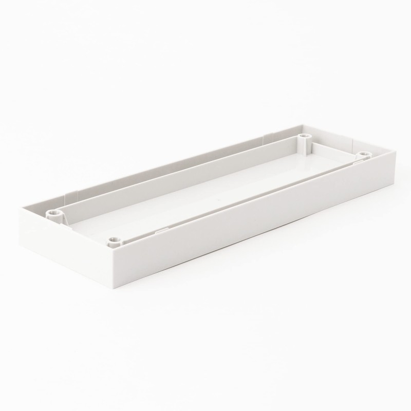 MUJI 02553098 Polypropylene File Box Lid with Casters, White Gray,