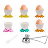 1 Pcs Egg Opener+ 6 Pcs Egg Cup, Egg Cups,