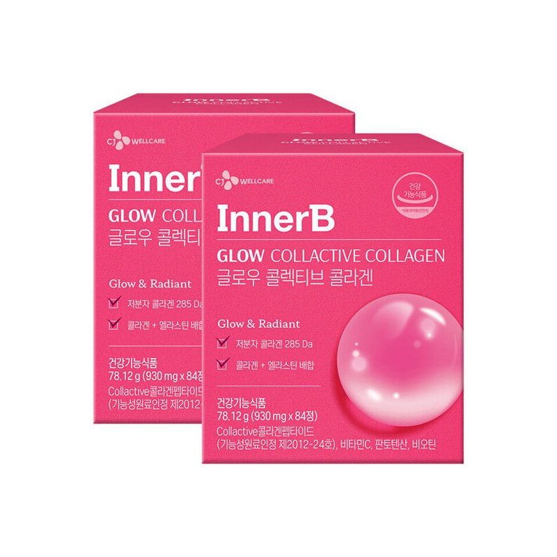 Inner B (현대Hmall)이너비 콜렉티브 콜라겐(930mg x84정) x4박스 4개월분 Hyundai Hmall