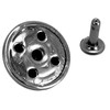 100pcs Mushroom Rivets Multipurpose Double Cap Mushroom Rivets for Belts