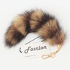 Fosrion Real Fox Tail Fur Keychain Clasp Fashion Charm Cosplay