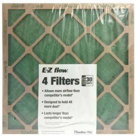 16" x 20" x 1" ,AAF Flanders (4 Filters), Nested Glass MERV 1 Air Filter