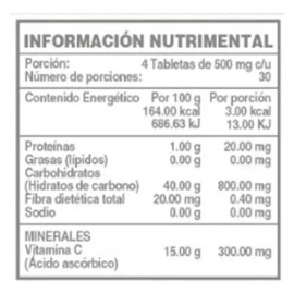 Vitamina C | Suplemento 120 Tabletas Widl Health Sabor Sin Sabor