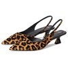 Franco Sarto Women's Devin Pump, Camel Brown Leopard Print, 9