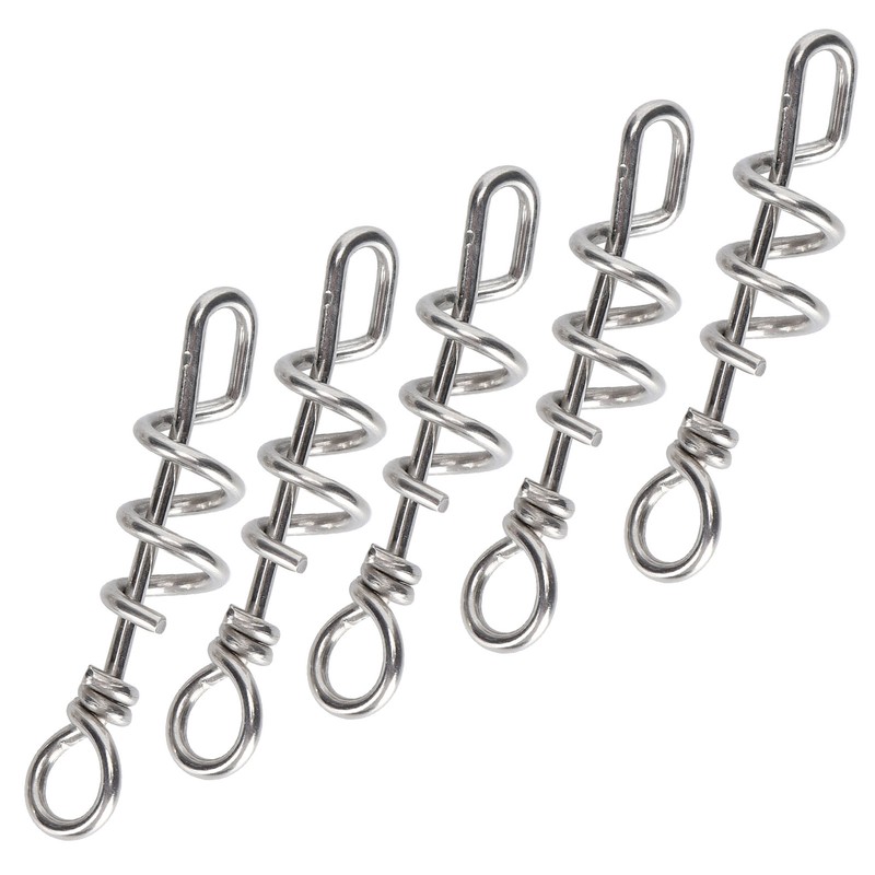 5 Pcs Bird Parrots Foot Ring Buckle Stainless Steel Foot