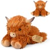 Microwavable & Coolable Highland Cow Weighted Stuffed Animal – Adjustable