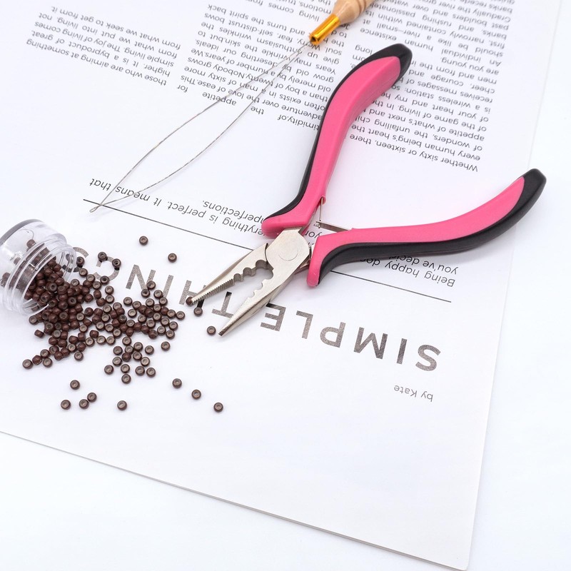 Quacc Hair Extension Pliers 3-Hole Mini Hair Extension Tool for