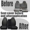 FIOQE Black Oxford Fabric Seat Protectors for Ford Ranger 1998